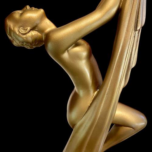 Art Deco Plaster Lamp by Guy Leonardi image-6