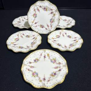 Royal Crown Derby Antoinette Tea Plates
