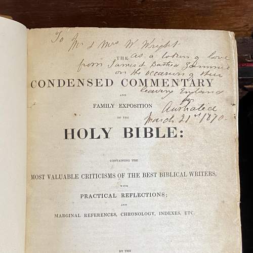 19th Century Commentary Bible image-5