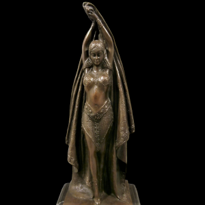 Art Deco Style Bronze Female Dancer - Figure of Art Deco Period