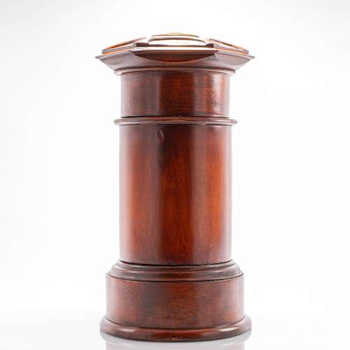 Vintage Country House Style Mahogany Table Top Post Box image-4