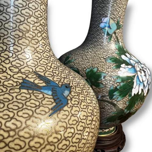 Pair of Cloisonné Vases image-3