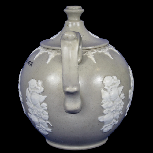 Victorian Bargeware Teapot - Applied Decoration - Mrs Hudson 1899 image-2