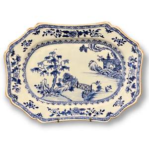 18th Century Blue and White Chinese Platter