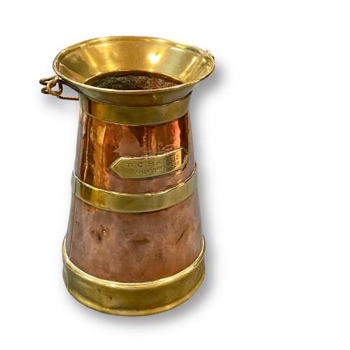 Brass and Copper Churn image-1