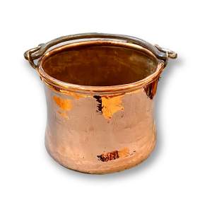 Large Copper and Brass Hanging Pan