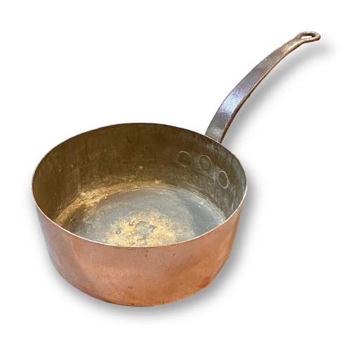 Copper Pan with Metal Handle image-1