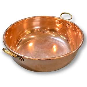 Large Copper Jam Pan