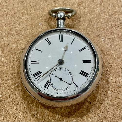1900 Silver Pair Cased Fusee Pocket Watch image-1