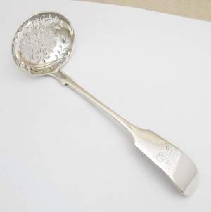 Victorian Silver Sifter Spoon Hallmarked 1869 Exeter