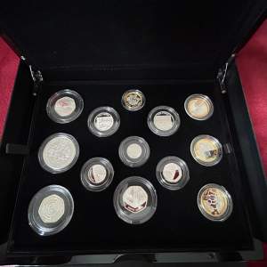 Royal Mint 2021 Limited Edition Silver Proof Cased Coin Set - Boxed