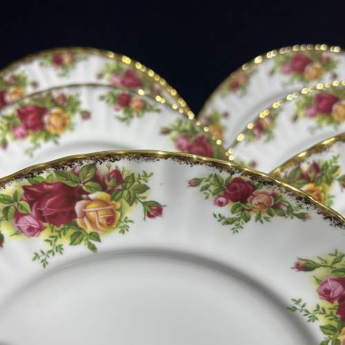 Six Royal Albert Old Country Roses Dinner Plates image-3