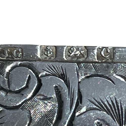 An Engraved Solid Silver Vesta Case image-2