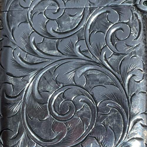 An Engraved Solid Silver Vesta Case image-5
