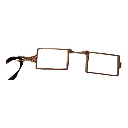French Victorian Folding Lorgnettes Magnifying Spectacles image-1