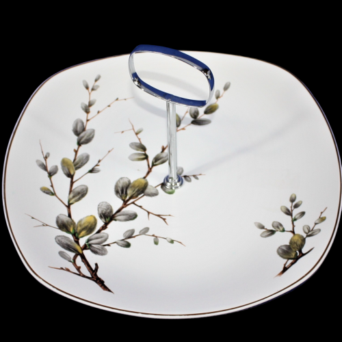 Midwinter Spring Willow Cake Plate and Lidded Jam Honey Pot image-2