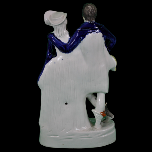 19th Century Staffordshire Flat Back of a Man and Woman image-5