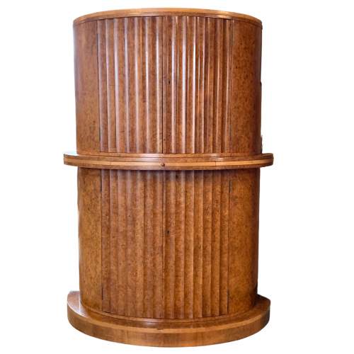 Art Deco Burr Maple Cocktail Cabinet by Epstein image-1