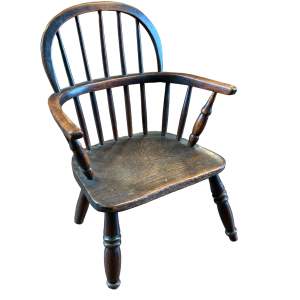 19th Century Apprentice Piece Childs Windsor Chair