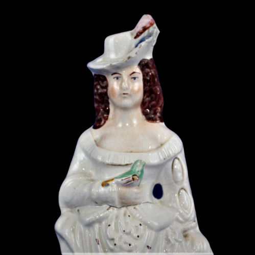 19th Century Staffordshire Pottery Female Figure image-5