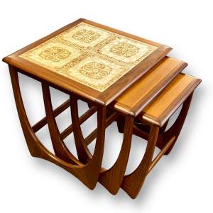 G Plan Teak Tile Top Nest of Tables