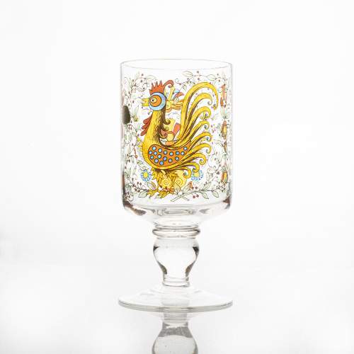 A Mid 20th Century German Glass Goblet image-1