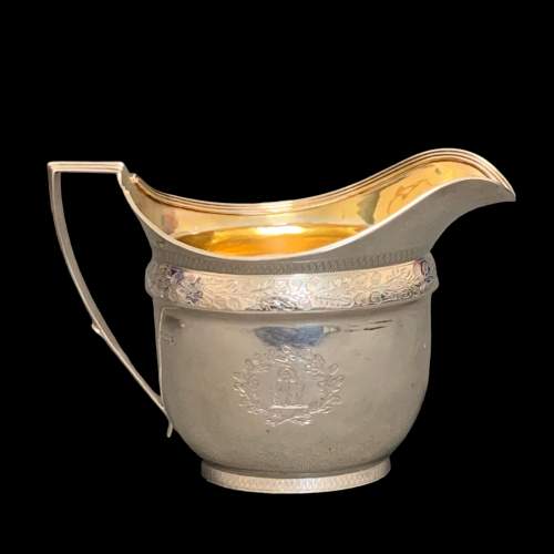 George III Silver Bowl and Cream Jug image-2