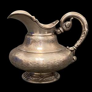 Important French Silver Jug by Debian & Flamant