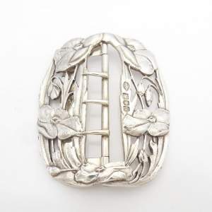 Art Nouveau Silver Buckle - London 1900 by William Comyns