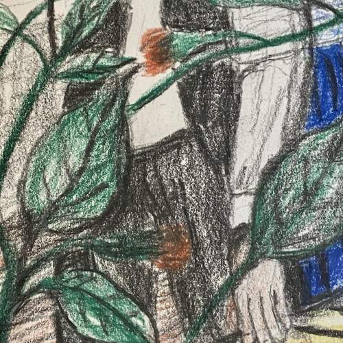 Carel Weight Pastel on Paper Possible Study for The Go Between image-4