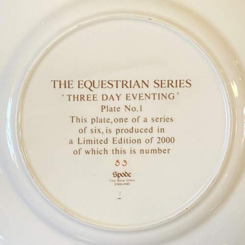 Spode Equestrian Three Day Eventing Plate One image-4