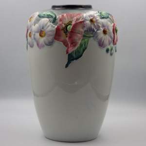 Carltonware 1930s Art Deco Floral Australian Pottery Vase