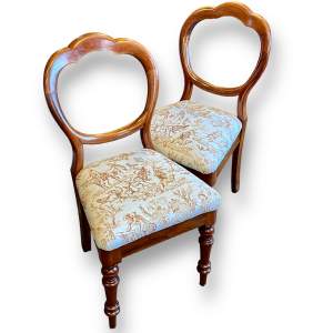 Pair of 19th Century Mahogany Parlour Chairs