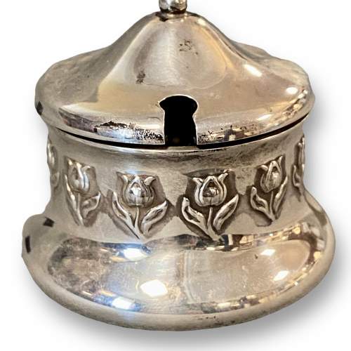 Art Nouveau Silver Mustard Pot image-5