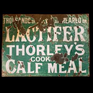 Lactifer Thorleys Advertising Enamel Sign