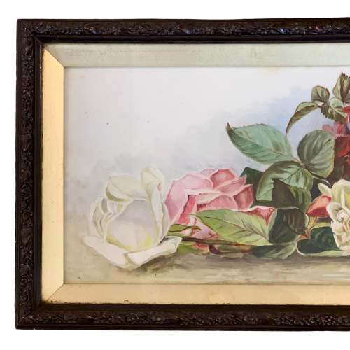 Framed Oil Painting of Roses image-2