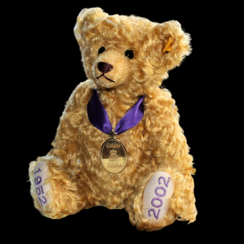 Steiff Golden Jubilee Bear for Queen Elizabeth 11 50yr Accession image-1