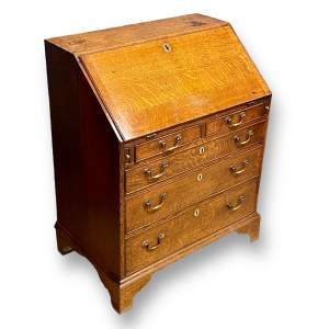 Rare 18th Century Oak Small Bureau