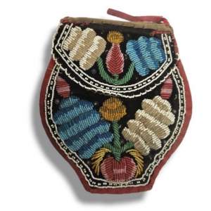 Antique Native American Indian Beadwork Pouch