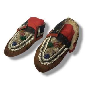 A Pair of Antique Native American Indian Child's Moccasins