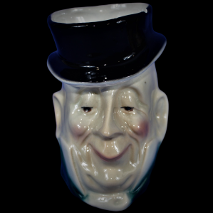 Vintage Kingston Pottery Dickens Character Jug - Mr Micawber
