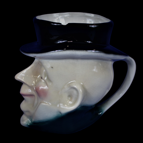 Vintage Kingston Pottery Dickens Character Jug - Mr Micawber image-2
