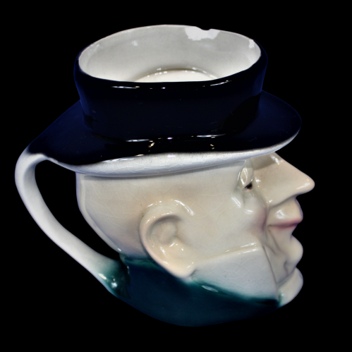 Vintage Kingston Pottery Dickens Character Jug - Mr Micawber image-4