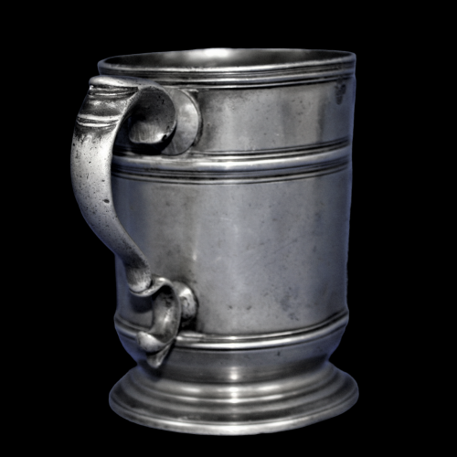 Pewter One Pint Tankard Inscribed 107  Wood Street Cheapside image-3
