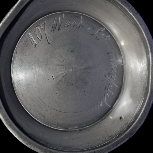 Pewter One Pint Tankard Inscribed 107  Wood Street Cheapside image-6