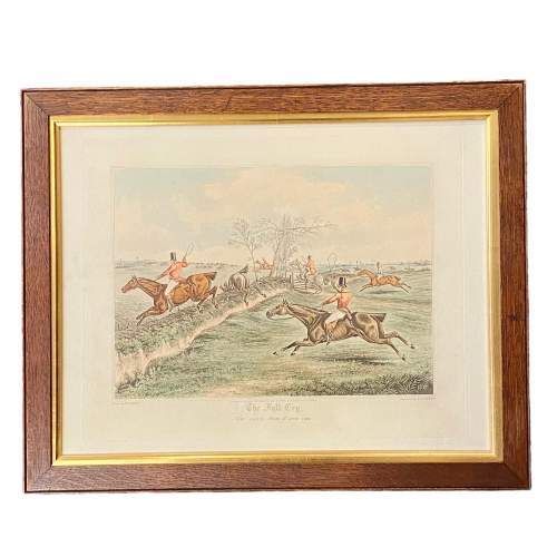 H Aiken Coloured Hunting Engraving The Full Cry image-1
