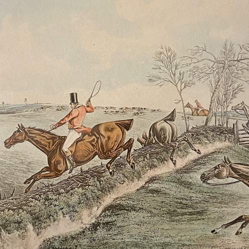 H Aiken Coloured Hunting Engraving The Full Cry image-3