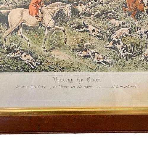 H Aiken Coloured Hunting Engraving Drawing the Cover image-4