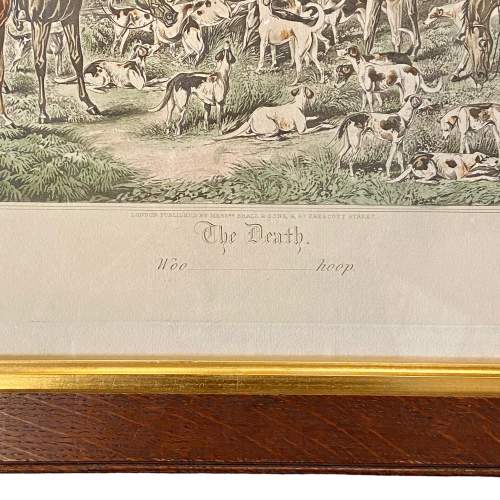 H Aiken Coloured Hunting Engraving The Death image-4