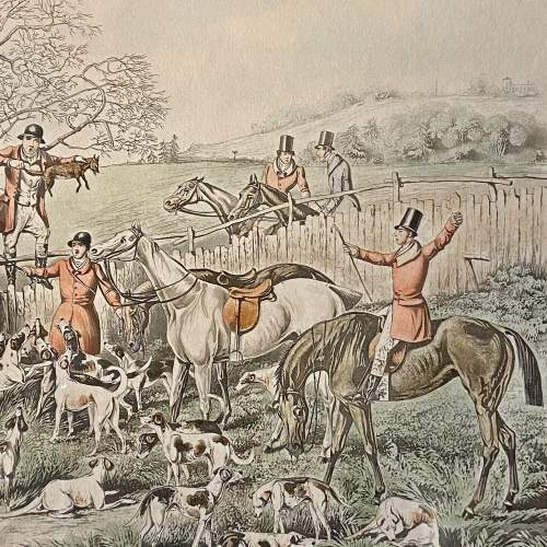 H Aiken Coloured Hunting Engraving The Death image-2